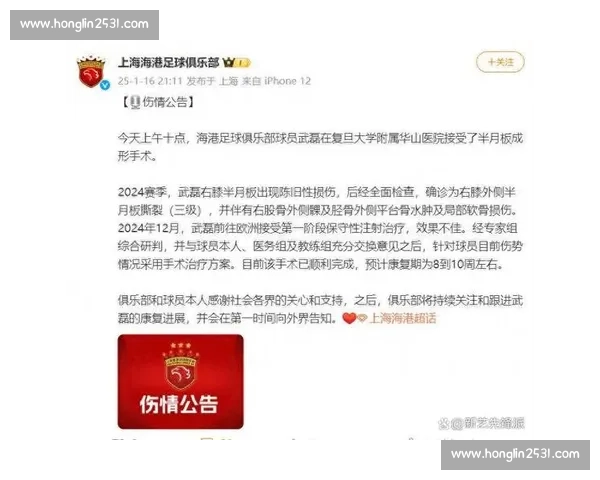 官方发布伤情最新进展球员恢复情况持续跟进中医疗团队评估结果同步更新